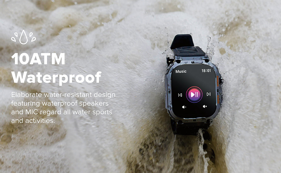 KL57 HD Display, Health Monitoring Outdoor smartwatch