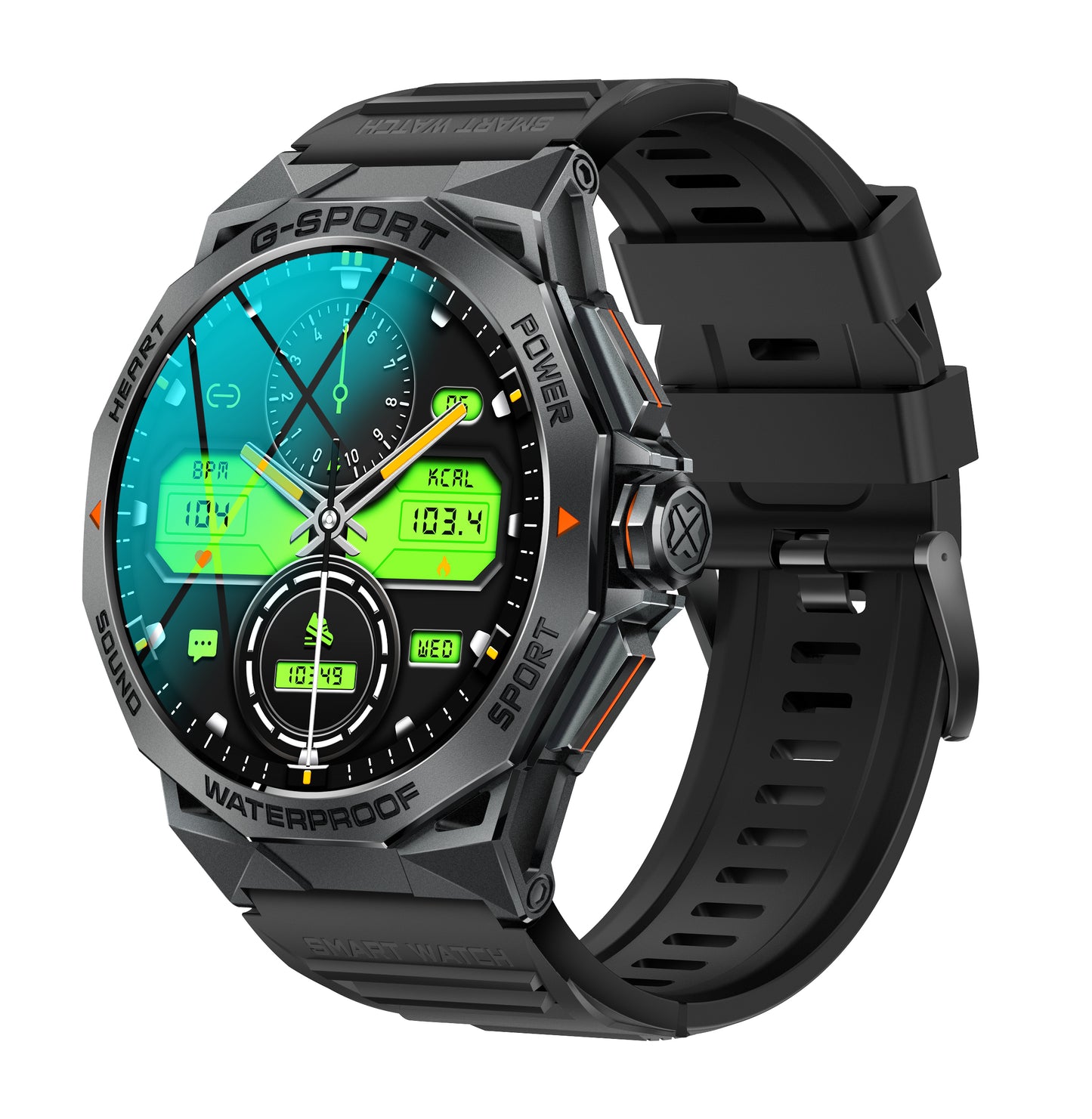 KL62  1.43AMOLED outdoor hard smart Watch