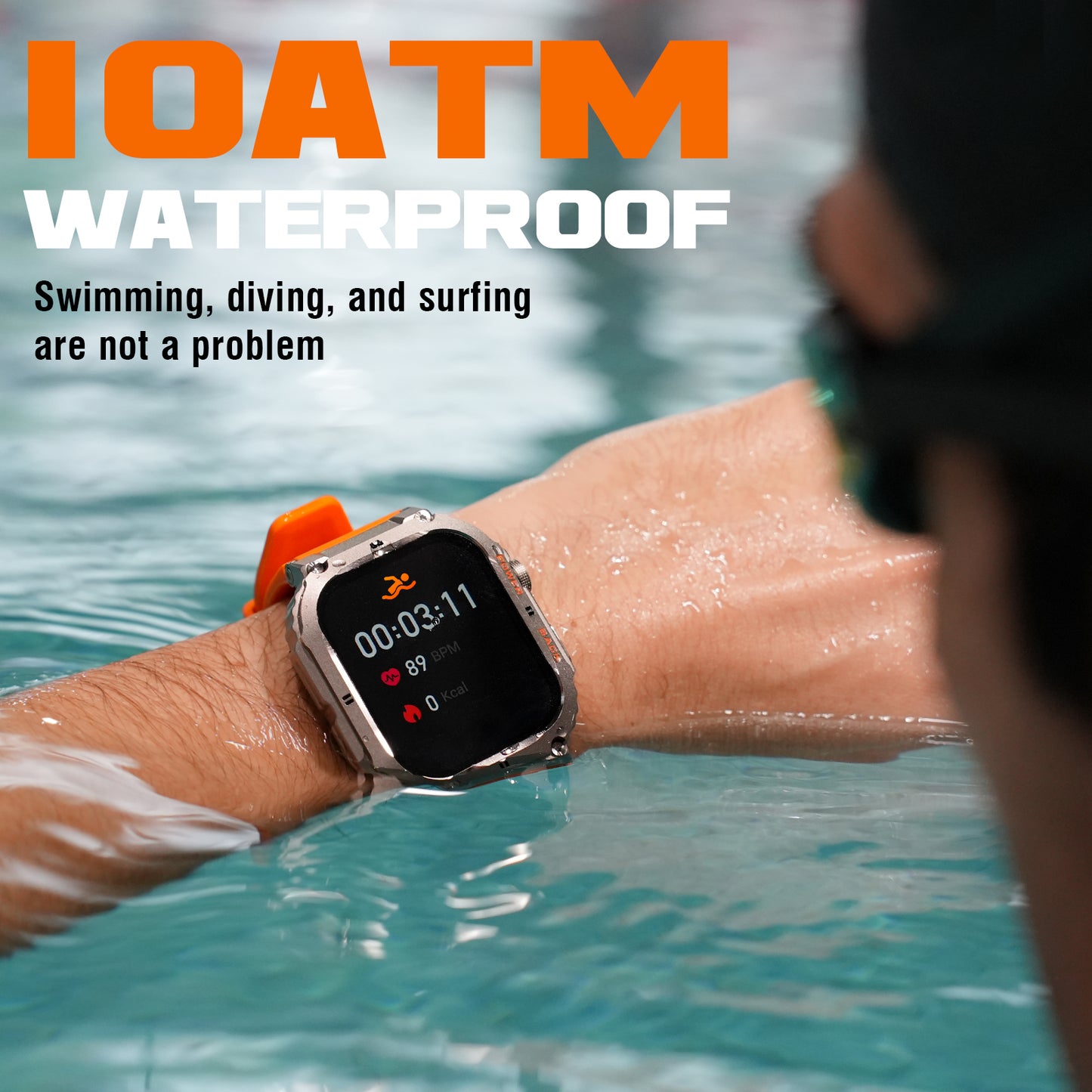 KL57 HD Display, Health Monitoring Outdoor smartwatch