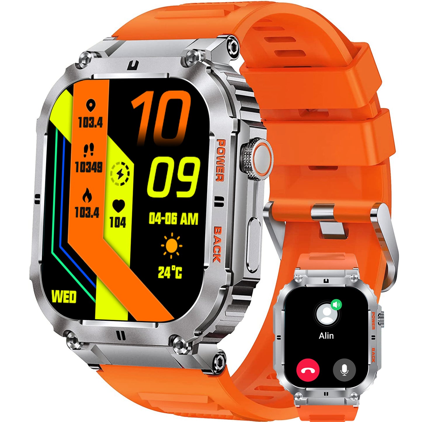 KL57 HD Display, Health Monitoring Outdoor smartwatch