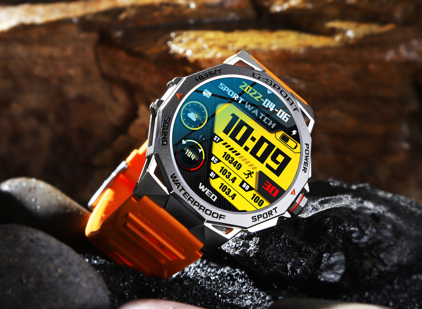 KL62  1.43AMOLED outdoor hard smart Watch