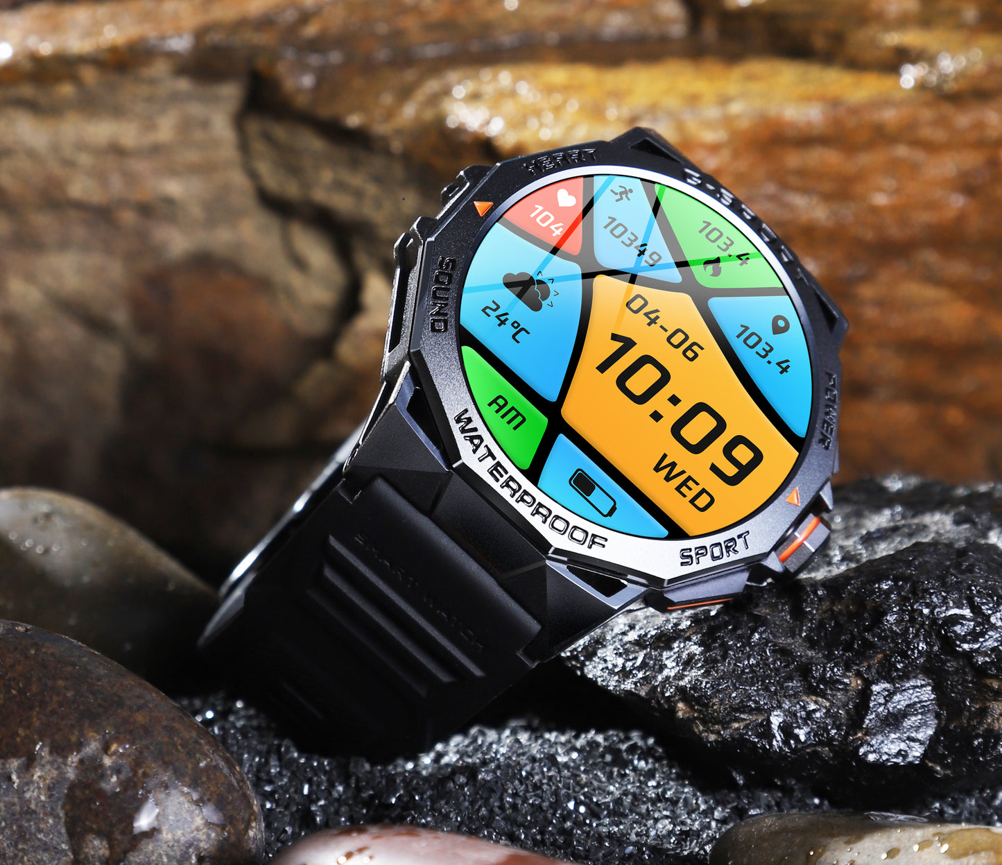 KL62  1.43AMOLED outdoor hard smart Watch