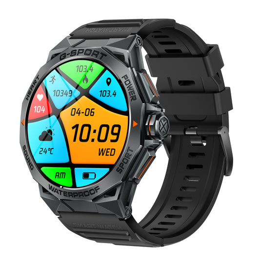 KL62  1.43AMOLED outdoor hard smart Watch
